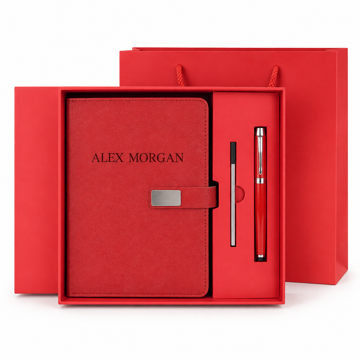 Personalized A5 Notebook Gift Set – Custom Name or Initials