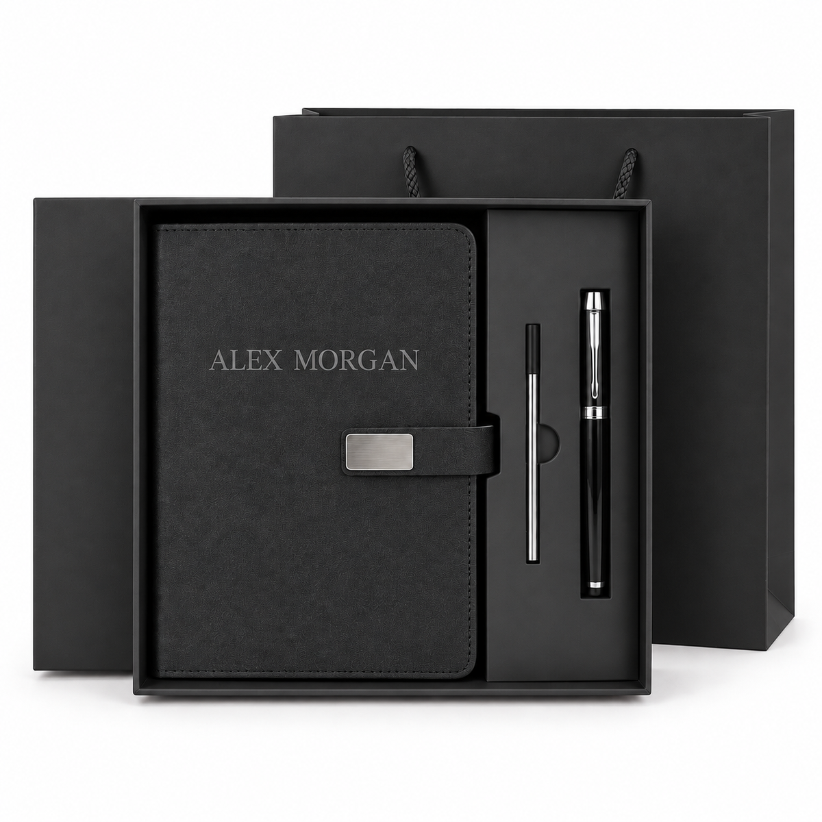 Personalized A5 Notebook Gift Set – Custom Name or Initials