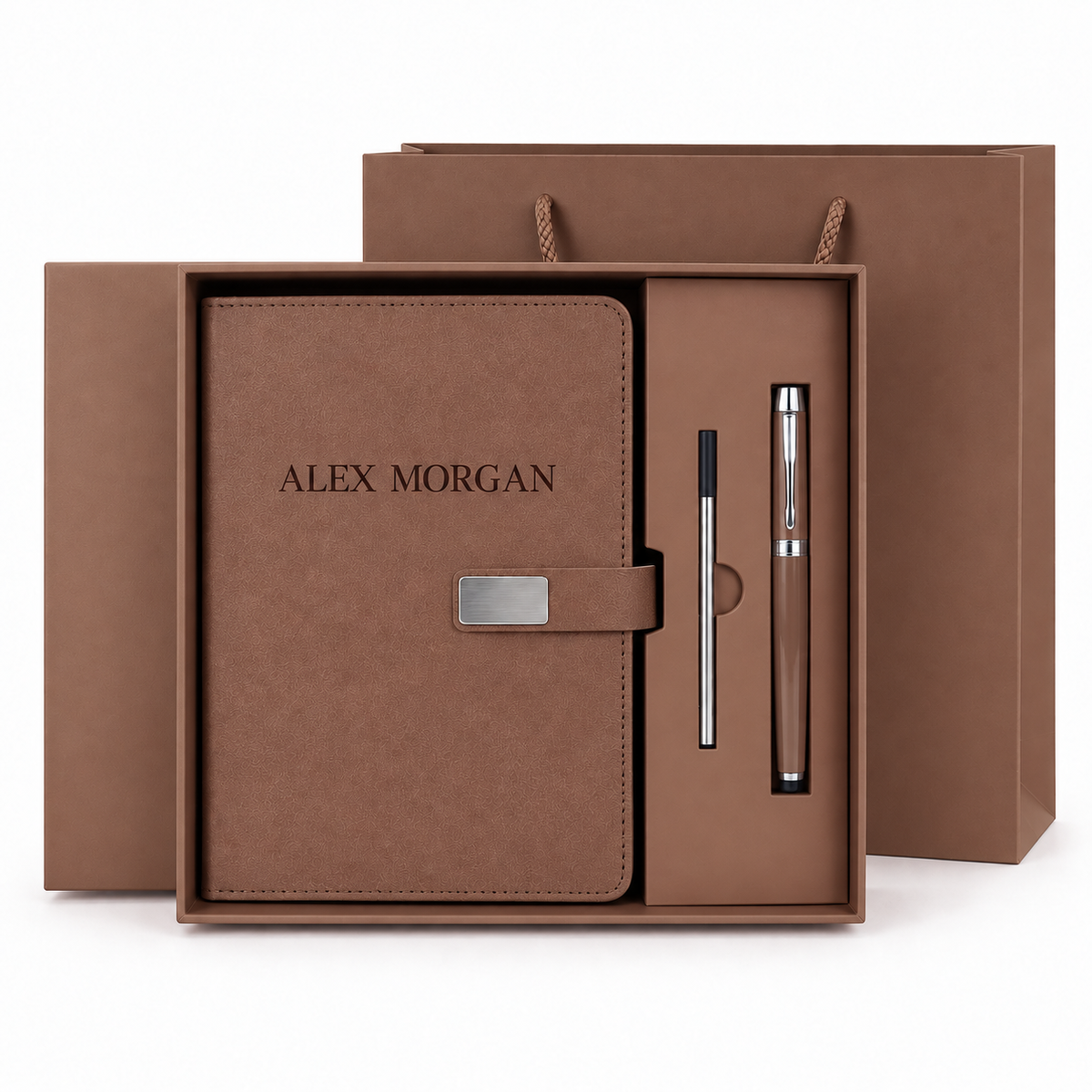Personalized A5 Notebook Gift Set – Custom Name or Initials